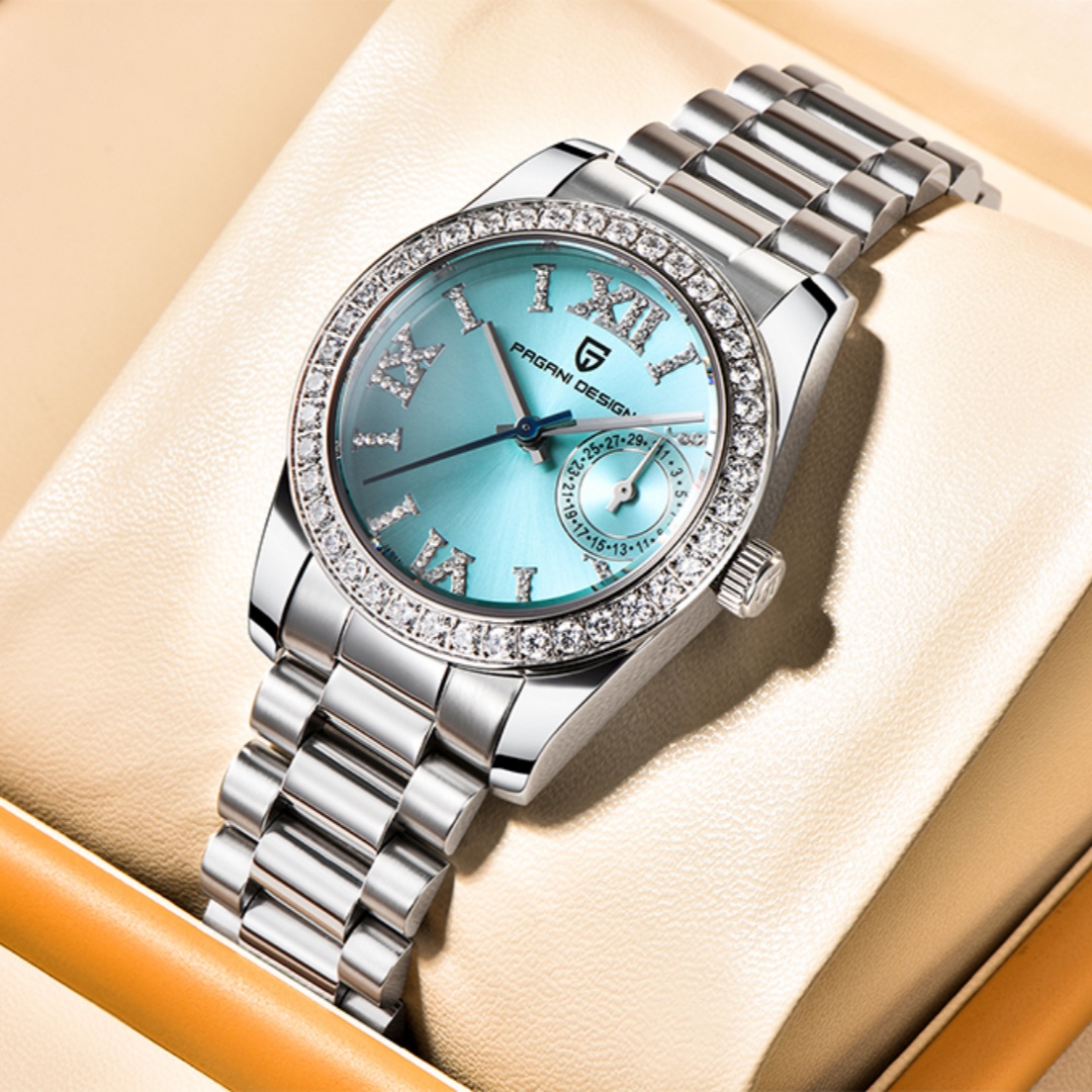 Luxury Watch Diamond - PAGANI DESIGN 2026 ใหม่ 32 มม.นาฬิกาข้อมือผู้หญิงหรูหราสง่างามนาฬิกาควอตซ์สำหรับผู้หญิงแฟชั่นนาฬิกากันน้ำนาฬิกาแซฟไฟร์
