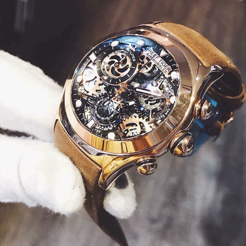 Luxury Watch Jacob And Co - Reef Tiger/RT Chronograph Sport นาฬิกาผู้ชาย Skeleton