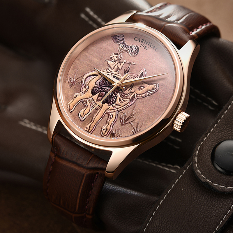 Zodiac Luxury Watch - CARNIVAL แบรนด์แฟชั่น Zodiac ox Rose Gold