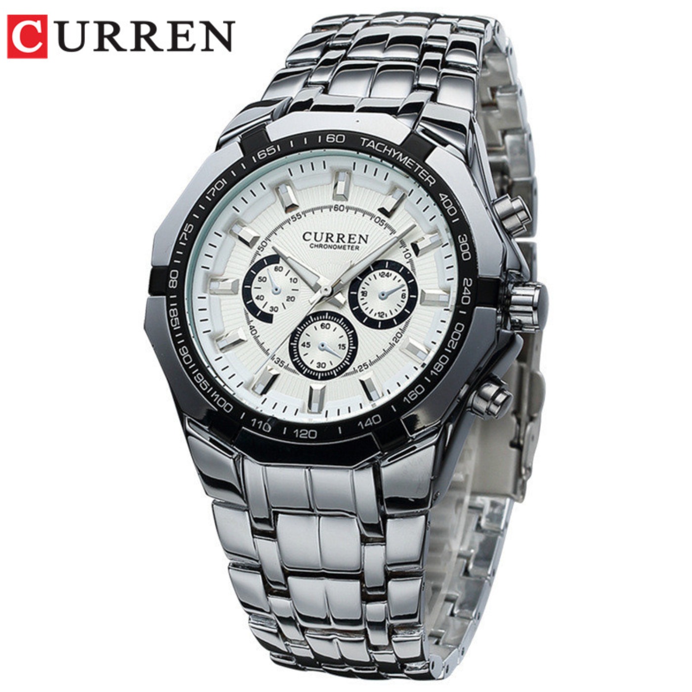 Luxury Watch Maker - CURREN ผู้ชายแบรนด์หรูทหารกีฬาบุรุษนาฬิกาเหล็กควอตซ์นาฬิกาผู้ชายนาฬิกากันน้ำธุรกิจนาฬิกาเรลิโอ มาสคูลิโน