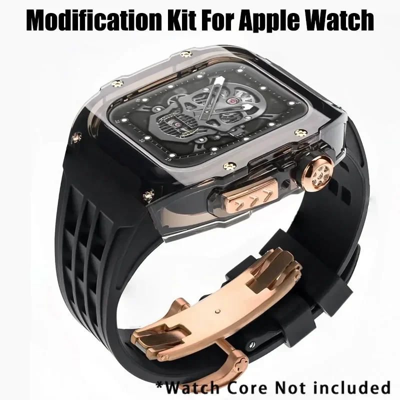 Luxury Watch Repair - ชุดดัดแปลงธารน้ำแข็งสุดหรูสำหรับ iWatch Series 8 7 6