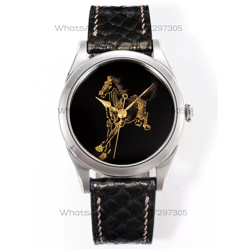 Zodiac Luxury Watch - นาฬิกาจักรกลลายม้าประจำปีนักษัตร งานฝีมือประณีต ดีไซน์หรูหราเบาๆ สำหรับนักธุรกิจ