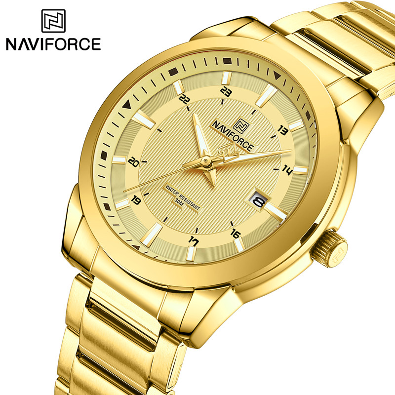 Luxury Watch Maker - 2024 TOP ยี่ห้อ NAVIFORCE Mens นาฬิกาสแตนเลส