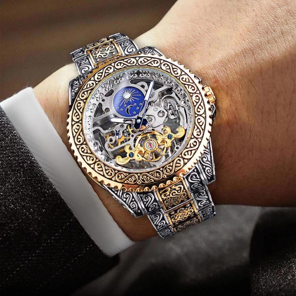 นาฬิกาข้อมือผู้ชายแบบกลไกอัตโน - Luxury Watch Engraving บทวิจารณ์และราคา
