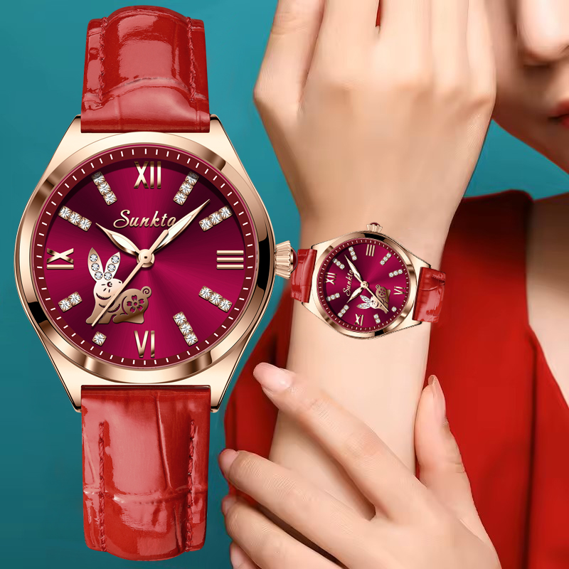 SUNKTA นาฬิกาผู้หญิง ดีไซน์หน้ - Zodiac Luxury Watch บทวิจารณ์และราคา