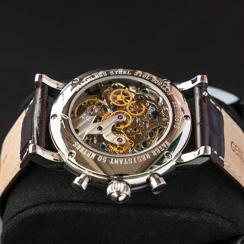 SUGESS สายหนังแท้วินเทจ, นาฬิก - Moonphase Complication Watch บทวิจารณ์และราคา