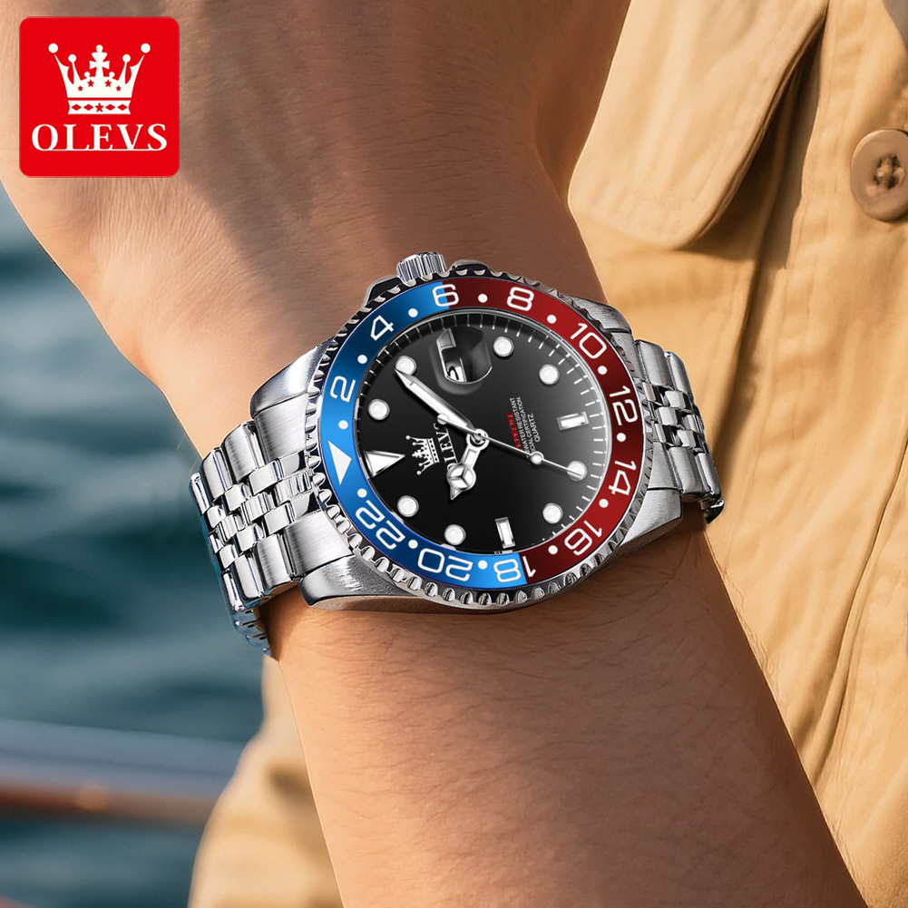 OLEVS 5657 นาฬิกาข้อมือผู้ชายแ - Luxury Watch Business บทวิจารณ์และราคา