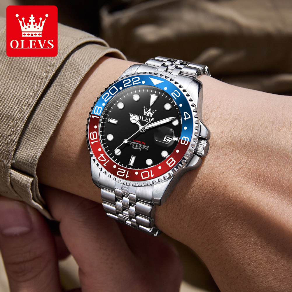 OLEVS 5657 นาฬิกาข้อมือผู้ชายแ - Luxury Watch Business บทวิจารณ์และราคา
