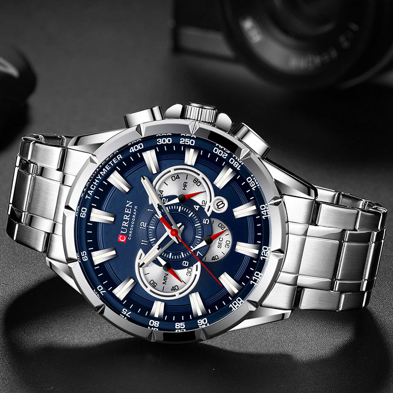 CURREN นาฬิกาข้อมือผู้ชายกันน้ - Luxury Watch Maker บทวิจารณ์และราคา