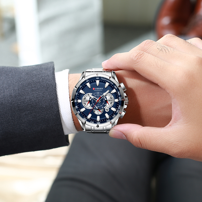 CURREN นาฬิกาข้อมือผู้ชายกันน้ - Luxury Watch Maker บทวิจารณ์และราคา