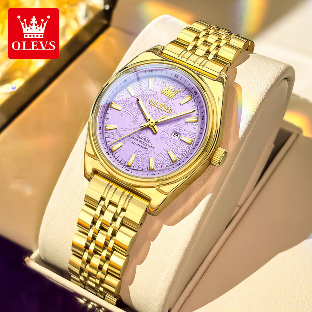 นาฬิกา OLEVS แบรนด์หรู สีทอง ส - Luxury Watch Brand For Women บทวิจารณ์และราคา