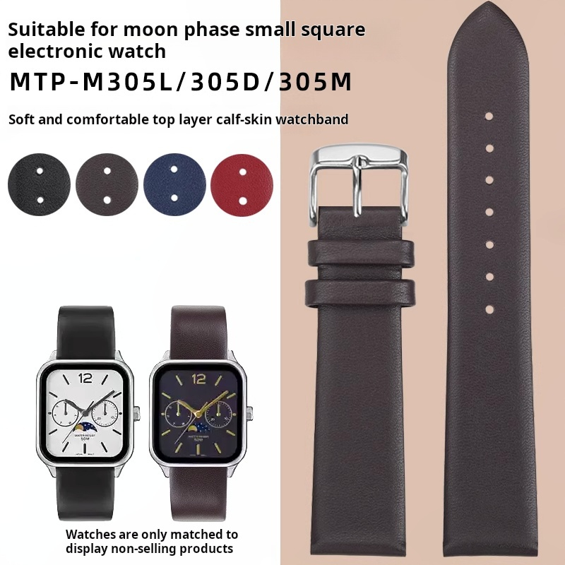 20 มม.สายนาฬิกาหนังวัวสำหรับคา - Moonphase Complication Watch บทวิจารณ์และราคา