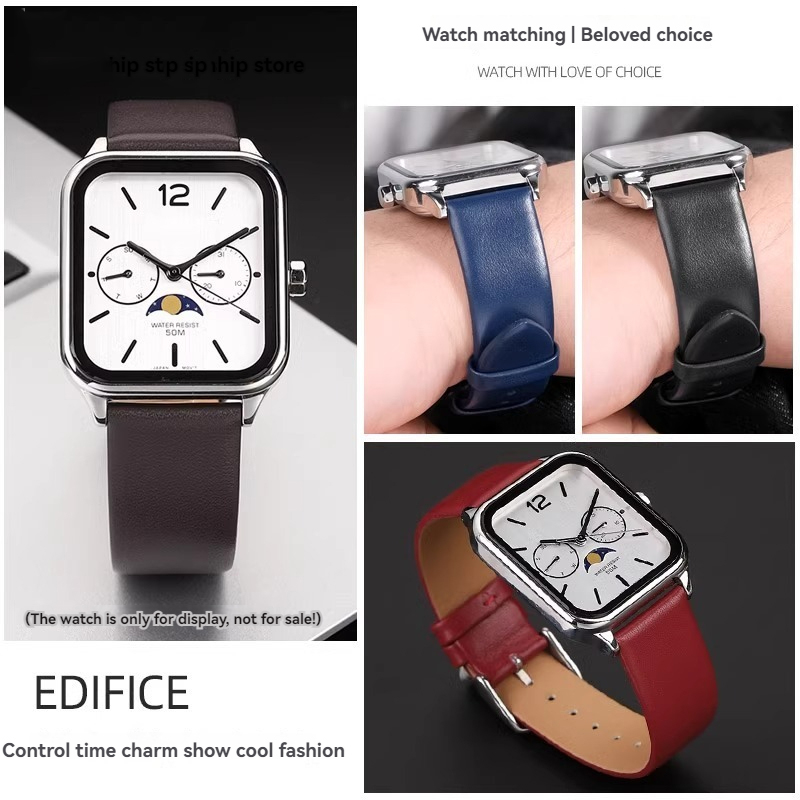 20 มม.สายนาฬิกาหนังวัวสำหรับคา - Moonphase Complication Watch บทวิจารณ์และราคา