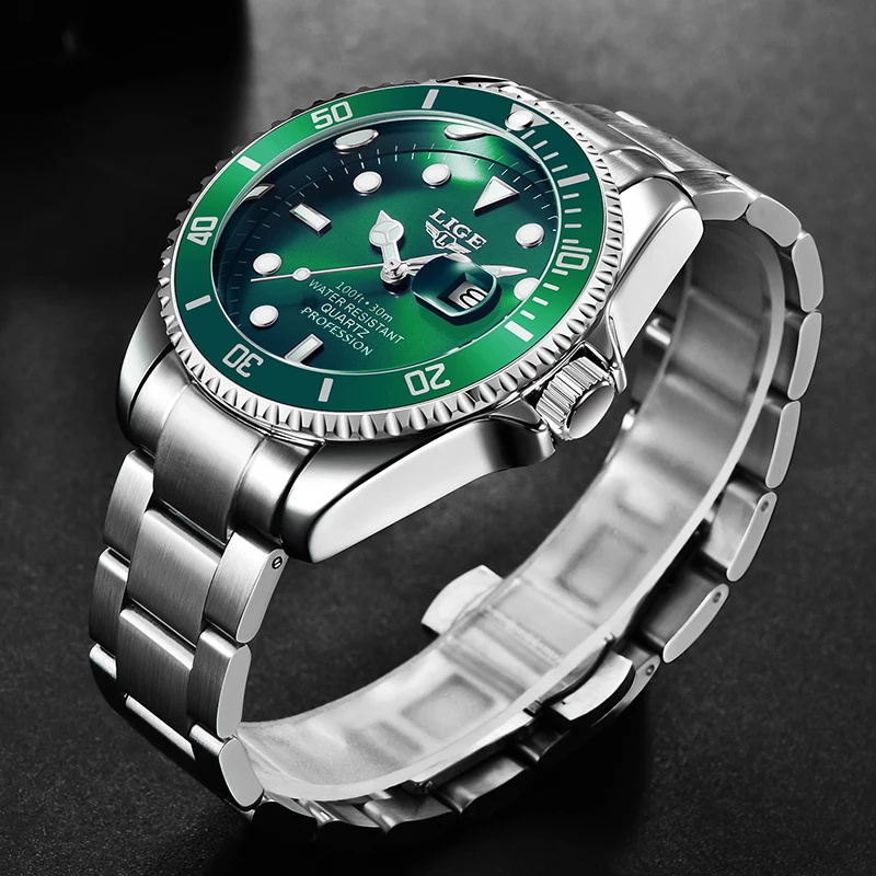 LIGE Luxury แฟชั่น Diver นาฬิก - Luxury Watch Maker บทวิจารณ์และราคา