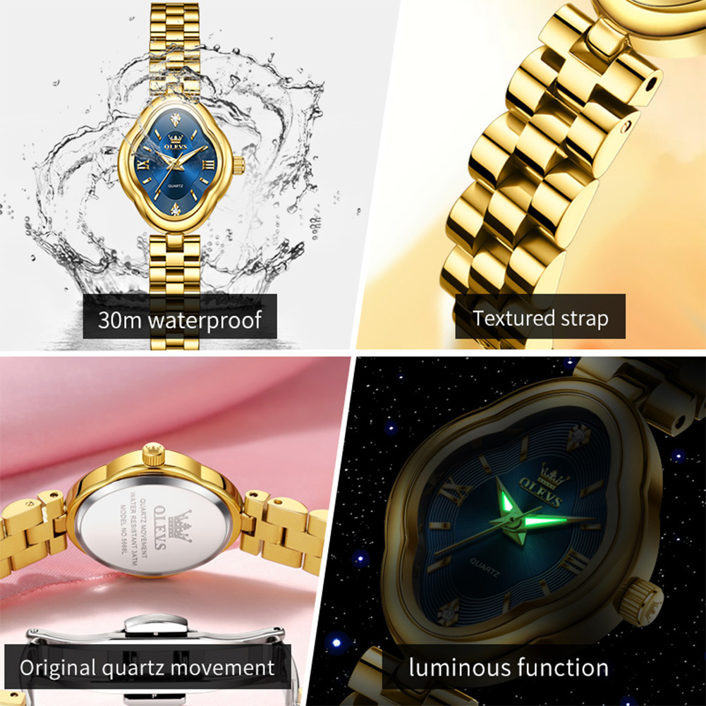นาฬิกาควอตซ์ OLEVS สำหรับผู้หญ - Luxury Watch For Girls บทวิจารณ์และราคา