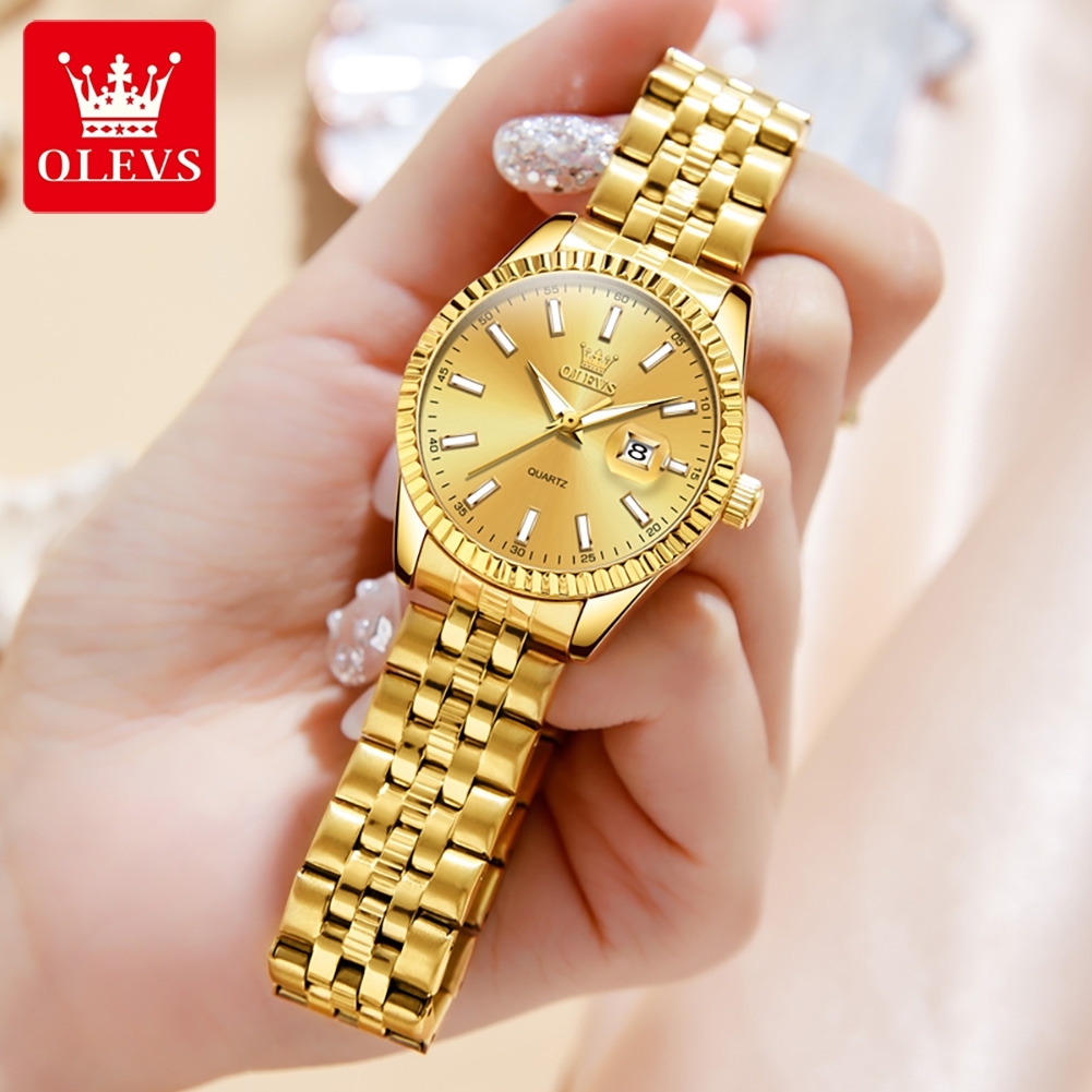 OLEVS นาฬิกาควอทซ์5593กันน้ำเร - Luxury Watch Brand For Women บทวิจารณ์และราคา