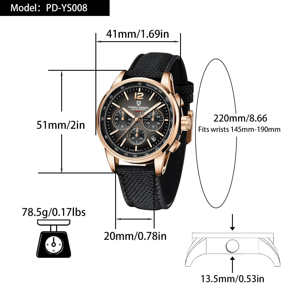 นาฬิกาข้อมือผู้ชาย PAGANI DESI - Luxury Watch Maker บทวิจารณ์และราคา