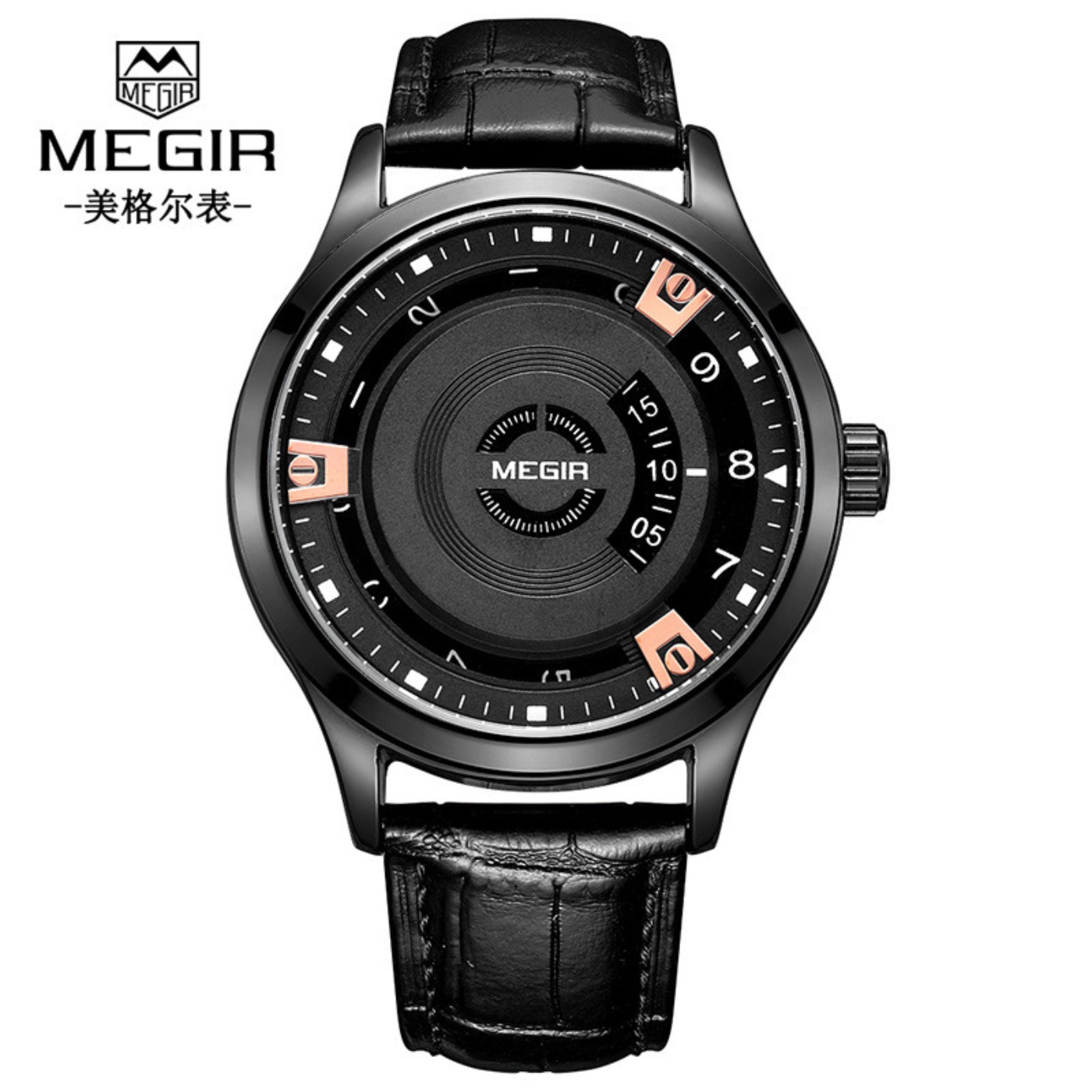 MEGIR นาฬิกาผู้ชายหรูหราสายหนั - Luxury Watch Strap บทวิจารณ์และราคา