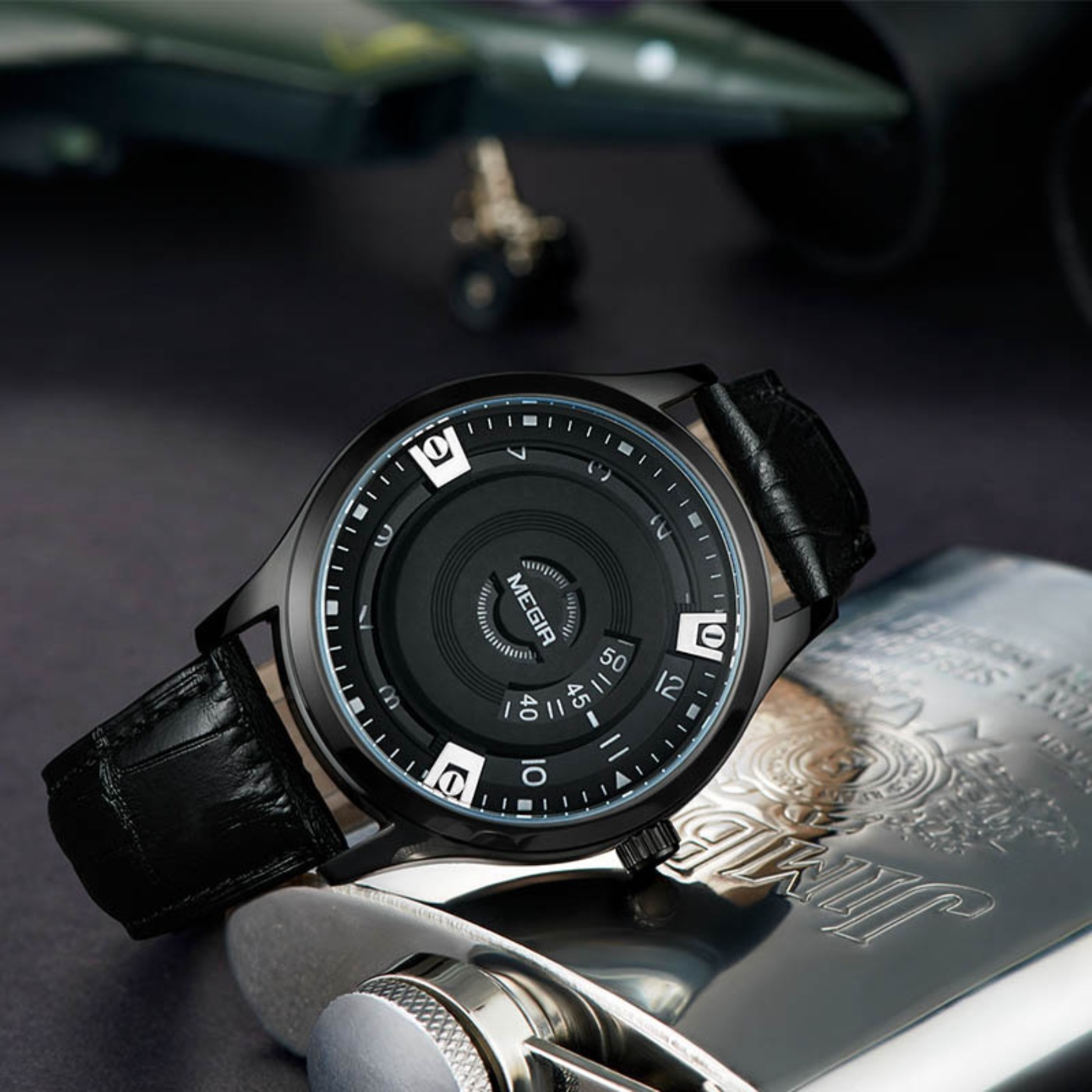 MEGIR นาฬิกาผู้ชายหรูหราสายหนั - Luxury Watch Strap บทวิจารณ์และราคา