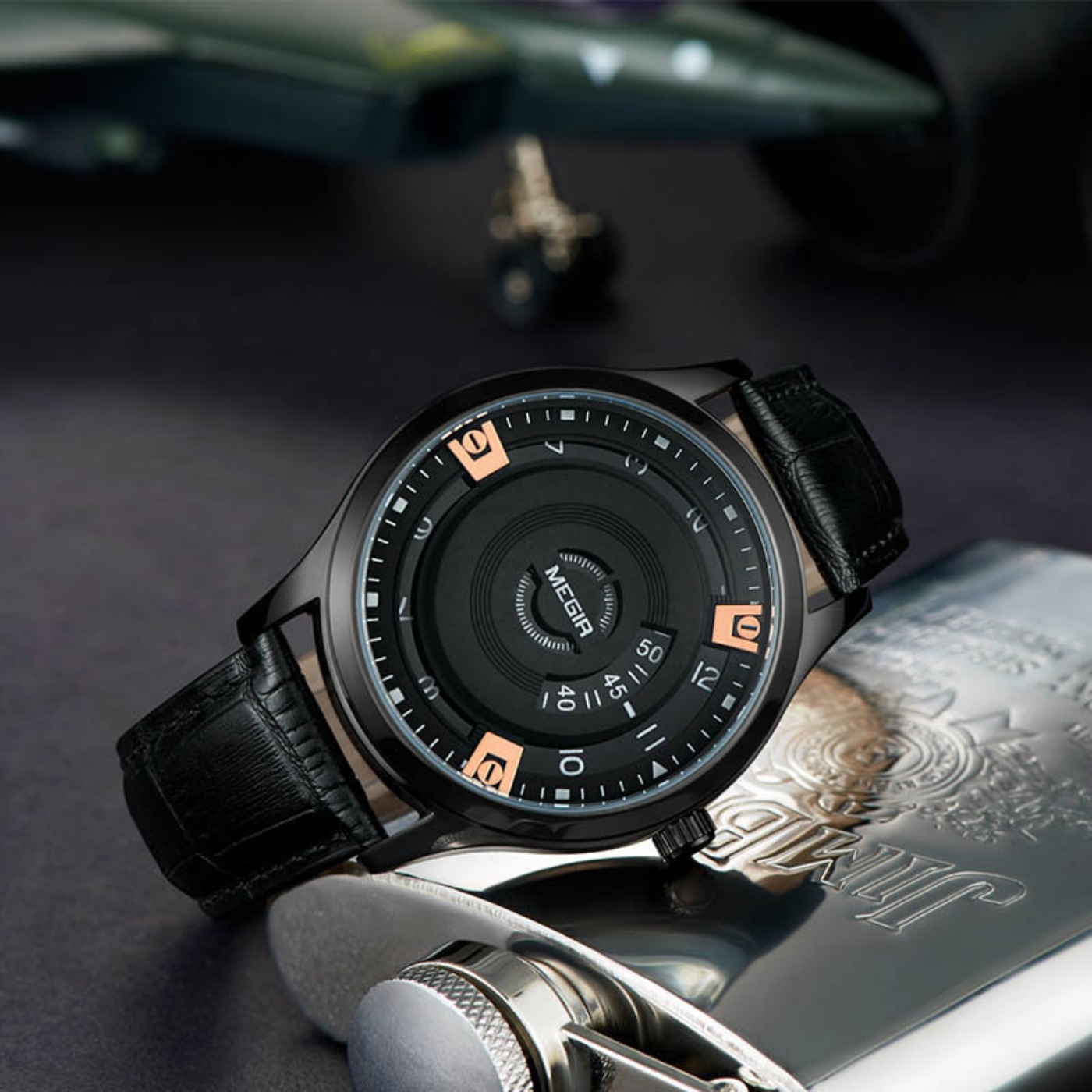 MEGIR นาฬิกาผู้ชายหรูหราสายหนั - Luxury Watch Strap บทวิจารณ์และราคา