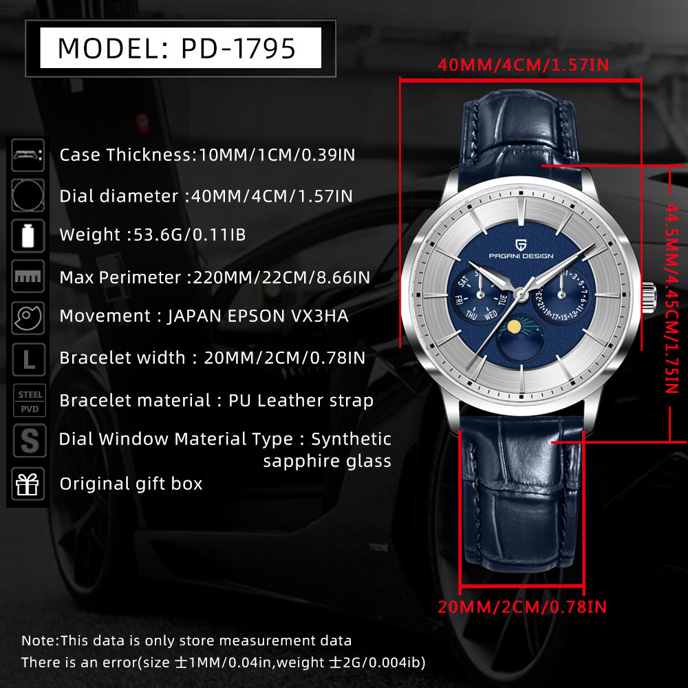 นาฬิกาข้อมือ Paganidesign รุ่น - Luxury Watch Brand Tier บทวิจารณ์และราคา