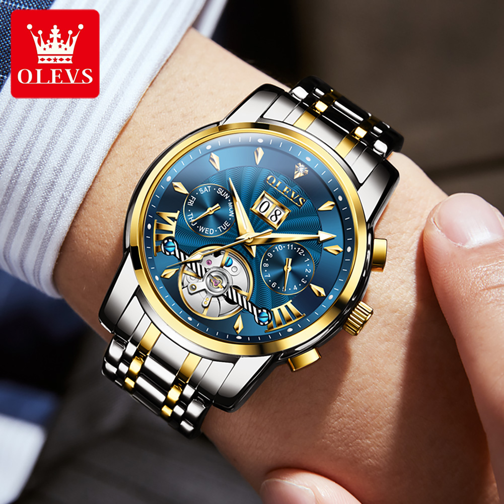 นาฬิกา OLEVS สำหรับผู้ชาย หรูห - Luxury Watch Strap บทวิจารณ์และราคา