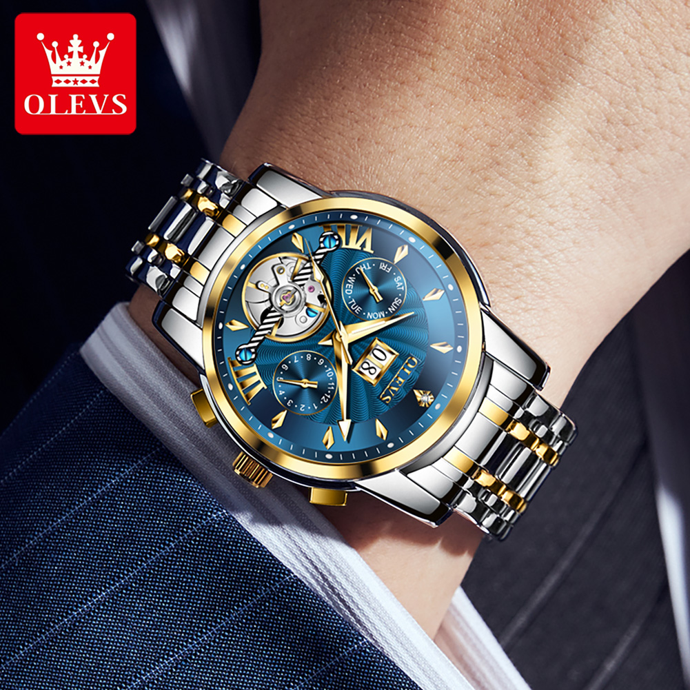 นาฬิกา OLEVS สำหรับผู้ชาย หรูห - Luxury Watch Strap บทวิจารณ์และราคา