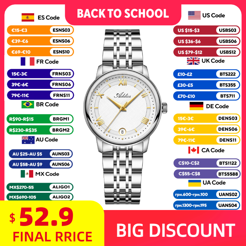 ADDIES ใหม่หรูหราผู้หญิง'นาฬิก - Luxury Watch Case บทวิจารณ์และราคา